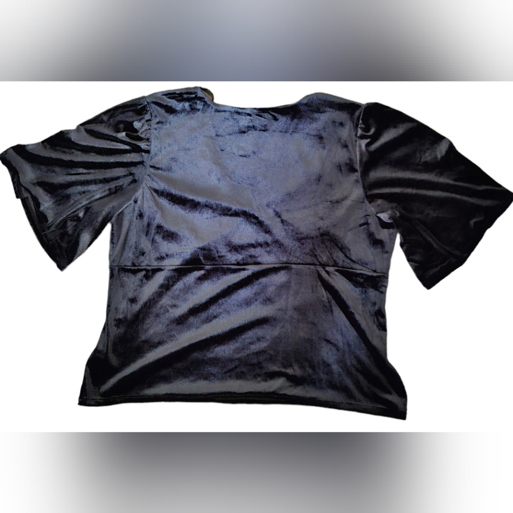 Knox Rose Velvet V-neck Top - Picture 3 of 4